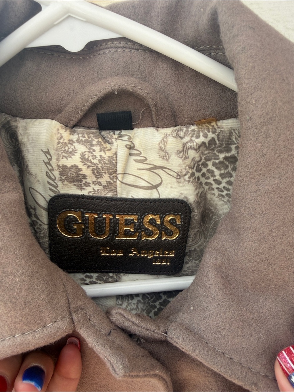Guess Women's Taupe Belted Trench Coat - Picture 2 of 2